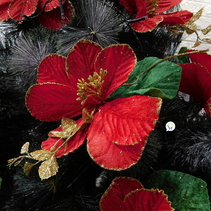 Flores Artificiales Para Árbol X12 Decoración Navidad 049