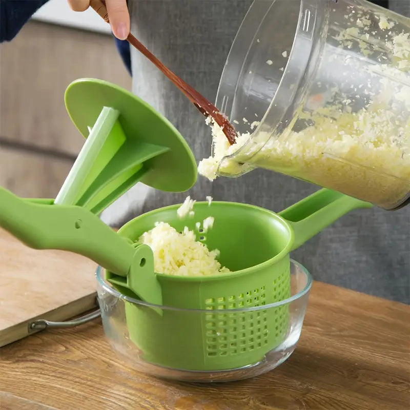 Prensa de Verduras de Fácil Exprimido - Drenaje Rápido para Ensaladas, Dumplings y Más - Gadget Esencial de Cocina