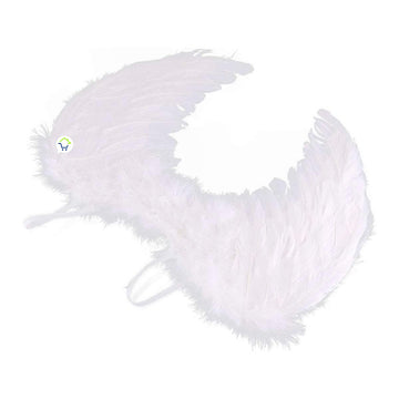 Alas Ángel Pequeñas Blancas Plumas Realistas Disfraz Halloween AF-481