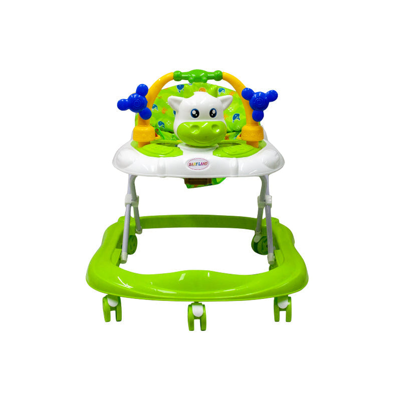 CAMINADOR CON DISEÑO DE VAQUITA Y JUGUETES INTERACTIVOS Y-W5002 MUNBE VERDE