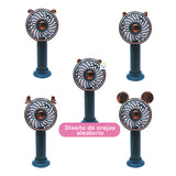 Mini Ventilador Orejas Recargable Portátil Mano y Mesa MLS60