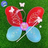 Disfraz De Mariposa Hada Alas Diadema Varita Halloween OF491