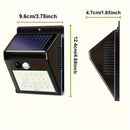 8 luces solares para exteriores, luces de seguridad solares inalámbricas con sensor de movimiento, luces solares para pared para puerta principal, jardín, garaje