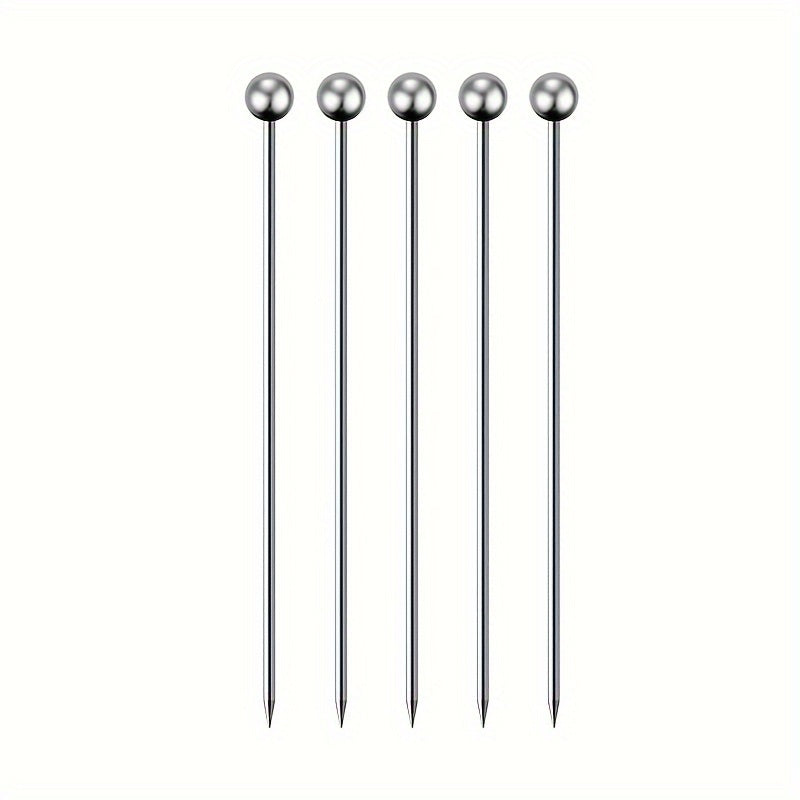 5/10/15/20/40, Palillos para cócteles, Palillos de acero inoxidable para martinis, Brochetas de metal reutilizables para aceitunas aperitivos Bloody Mary Brandied, Palillos de metal para aceitunas aperitivos frutas