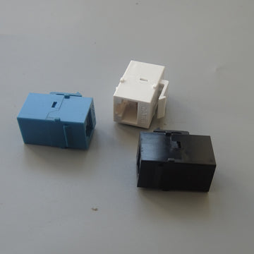 Conectores de red Powerline (paquete de 10) Femenino a femenino CAT.6 RJ45 Placa de pared para computadora Ethernet LAN