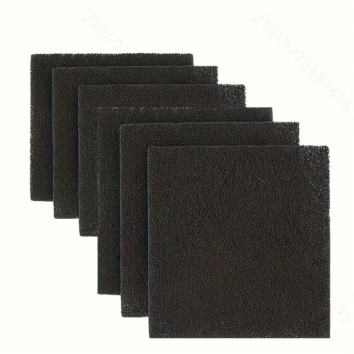 Juego de 6 almohadillas de filtro de carbón activado para compostadora de cocina, reemplazo de bote de basura de encimera, suplemento de cubo de hogar de material plástico