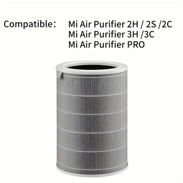 1 Unidad, Filtro De Repuesto Hepa Xiaomi Air Purifier M8R-Flh, Carbón Activado De Tres Capas, Compatible Con Xiaomi Air Purifier 3C 3H 3, 2C 2H 2S, Pro