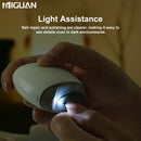 Cortadores de uñas eléctricos recargables con velocidad ajustable, características de bajo ruido y iluminación incorporada.