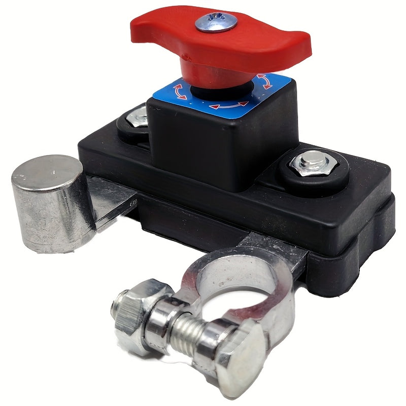 Interruptor de desconexión principal de la batería - Interruptor de desconexión principal de aluminio puro negativo, 12-24V, Interruptor de desconexión avanzado para una gestión eficiente de la batería.