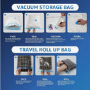 3/7/9/11pcs Bolsas de Compresión al Vacío Grandes, Medianas y Pequeñas de Varios Tamaños (Venta al Por Mayor) Bolsa de Almacenamiento para Ropa de Temporada, Edredón y Viaje - Buen Ayudante para el Hogar con Opciones Múltiples de Tamaño, Una Persona por
