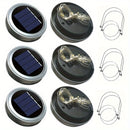 4/6pcs Luces de Hadas LED con Energía Solar, Luces de Cadena con Ganchos para Tapa de Tarro Mason - Ideales para Decoraciones Interiores y Exteriores, Navidad, Fiestas y Ambiente de Fiesta - Batería de Níquel Recargable, No Necesita Control Remoto, Luces