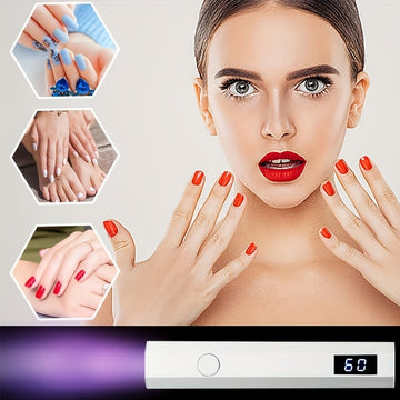 Luces de Uñas LED Recargables por USB con Pantalla Digital - Fijación rápida del gel y duradera, adecuadas para uso en casa y salones