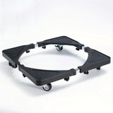 2 piezas/1 pieza Mover de electrodomésticos de acero inoxidable con 4 ruedas bloqueables - base extensible y ajustable para el transporte fácil de aparatos grandes como refrigeradores/lavadoras