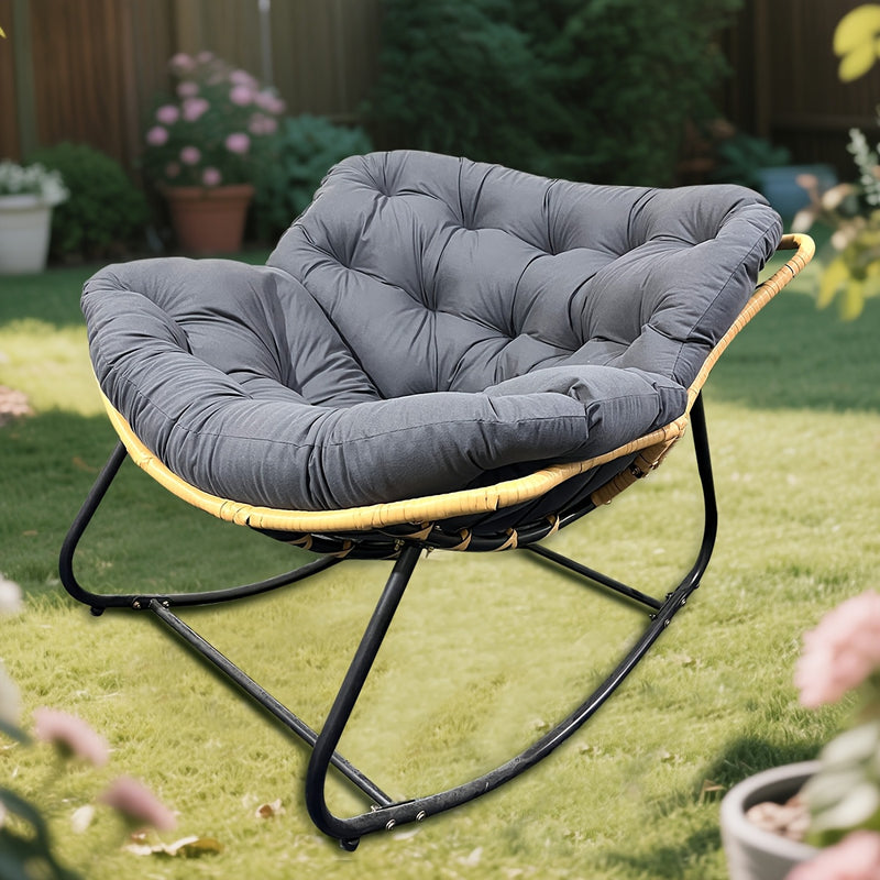 Silla de madera de caña elegante y cómoda con cojín para tus descansos de almuerzo - Ideal para acampar al aire libre, senderismo, jardín o piscina: todas las estaciones, perfecta para 11 miembros de la familia