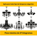 Kit de Tejado de Bronce Vintage de Alta Resistencia con Cadena de Luz Colgante de 97.54cm - Fácil Instalación, Alta Capacidad de Carga para Lámparas de Araña y Luces de Techo