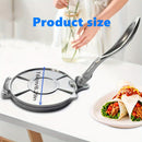 Prensa de Panqueques de Aleación de Aluminio Resistente, Panel de Mano de Obra Fina de 16cm, Presión Uniforme, Fácil de Limpiar - Ideal para Panqueques Caseros, Tortillas y Más