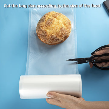 Paquete de 3 Rollos para Selladora al Vacío Agashe - 5m Cada Uno, Bolsas Texturizadas Multi-Ancho (11/7.9/9.5 pulg) para Almacenamiento Fresco de Alimentos, Material Duradero, Longitud Personalizable para Sous Vide y Almacenamiento a Granel, Compatible c
