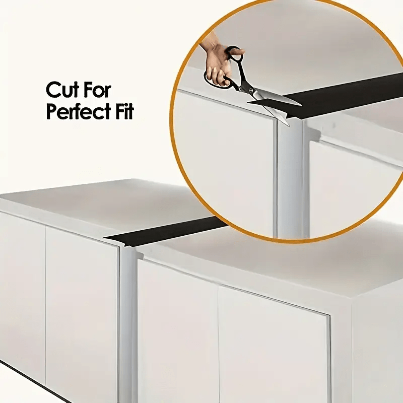 Rejilla de Sellado Integrada para Huecos de Estufa - Cubierta de Borde de Encimera de Alta Calidad para Relleno y Protección contra Salpicaduras, Tira Adhesiva Negra Duradera para Instalación de Estufas, Fácil Montaje en Electrodomésticos de Cocina