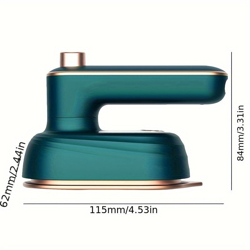 Máquina de planchado portátil miniatura mejorada - Plancha de vapor mano con diseño plegable, rotación de 180°, sin batería necesaria, 110V, vaporizador de viaje, construcción compacta y duradera para delicados y artículos pequeños, máquina de planchado