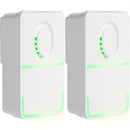 Purificador de aire de iones negativos portátil y silencioso - Elimina polvo, polen, pelo de mascotas y olores desagradables | Diseño seguro y duradero para uso en hogar y oficina | Ideal para dormitorio | Plástico blanco