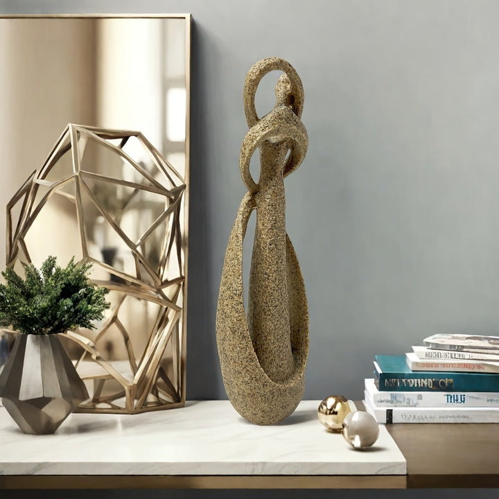 1pc Escultura Abstracta de Pareja Besándose, Estatua de Arte de Resina para Decoración del Hogar y la Oficina, Decoración Moderna para Escritorio y Estante Interior/Exterior, Regalo para el Día de San Valentín, No Se Necesita Electricidad