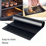2 piezas de Revestimientos para Horno Antiadherentes Extra Gruesos de 33.02*39.98 cm - Alfombrillas Fáciles de Limpiar para Uso en Restaurantes con Eléctrico, Gas y Parrilla