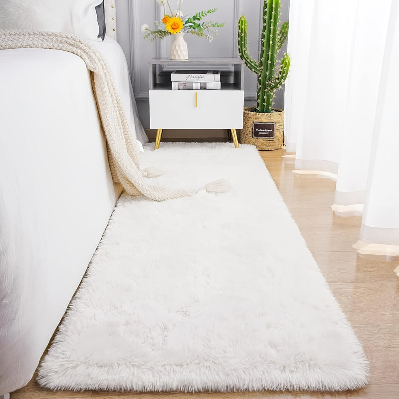 Alfombra Interior Suave de Peluche con Teñido Anudado de 1 Pieza, Alfombra de Lujo Moderna, Antideslizante y Lavable, Adecuada para Sala de Estar y Dormitorio, Decoración del Hogar, Alfombra Regional