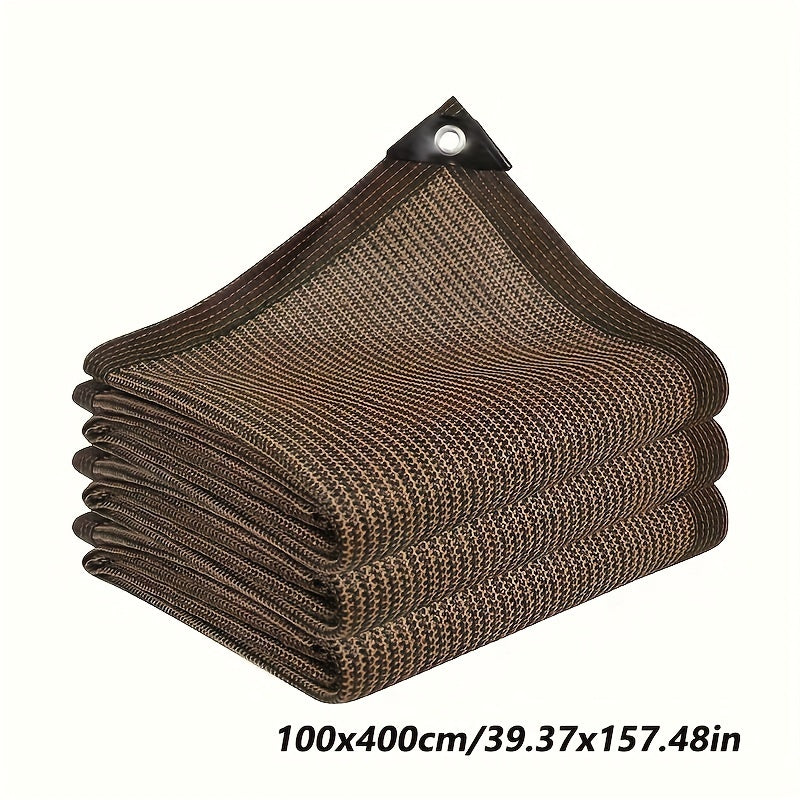 Malla de privacidad para balcón y jardín, cerca decorativa estilo mimbre, malla de protección resistente a los rayos UV, marrón café, para patio al aire libre, pasarela y sombra de jardín.