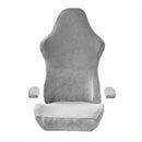 Fundas para Silla de Oficina con Cubiertas para Reposabrazos para Silla Giratoria, Gris Claro