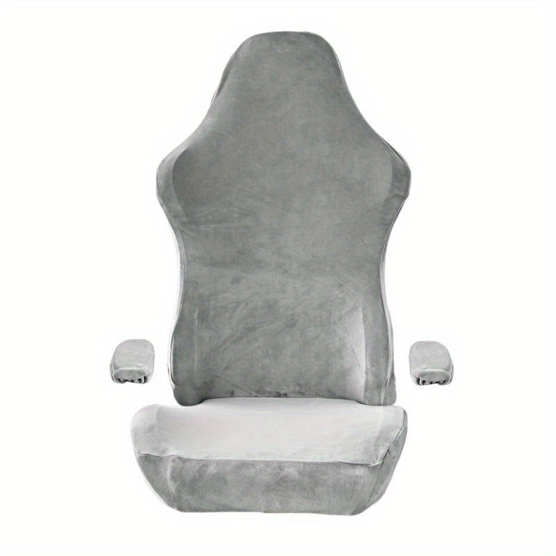 Fundas para Silla de Oficina con Cubiertas para Reposabrazos para Silla Giratoria, Gris Claro