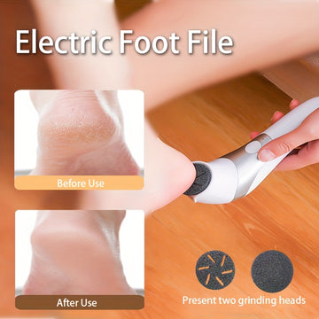 Limpiador de Pies Eléctrico Recargable - Juego Profesional Impermeable para Pedicura, Herramienta Portátil para Cuidado del Pie, Regalo Perfecto para el Día del Padre
