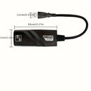 Adaptador Ethernet USB 3.0 Gigabit (1000Mbps) - Plug & Play, Alimentación Rápida por USB, Compatible con Windows 10/8.1/8/7/Vista/Mac OS, Surface, Switch, Laptop, PC - Sin Necesidad de Fuente Externa, Puerto RJ45, Adaptador Ethernet a USB, Esencial para