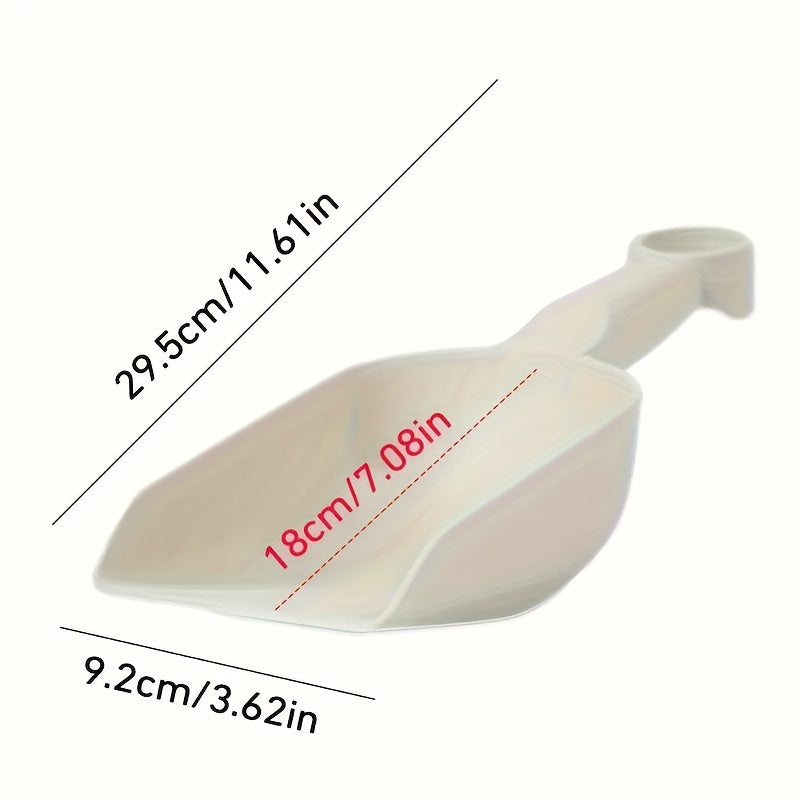 1 pieza de pala de jardinería de plástico resistente con mango ergonómico - Hoja plana y gruesa para girar y plantar eficientemente el suelo, uso manual, no necesita energía, pala de jardín, herramienta de plantación de flores, agarre cómodo, herramienta