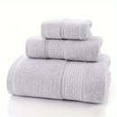 Juego de toallas de baño 100% algodón, 3/6 piezas - Súper suaves, alta absorción, duraderas - Ideal para hotel, hogar, ducha, spa, sauna - Varios colores disponibles