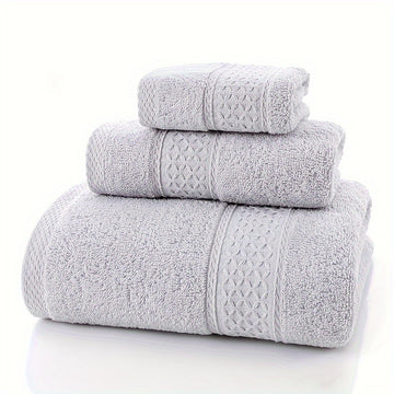 Juego de toallas de baño 100% algodón, 3/6 piezas - Súper suaves, alta absorción, duraderas - Ideal para hotel, hogar, ducha, spa, sauna - Varios colores disponibles