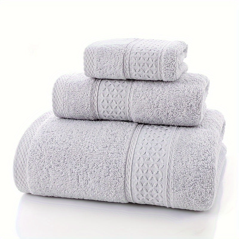 Juego de toallas de baño 100% algodón, 3/6 piezas - Súper suaves, alta absorción, duraderas - Ideal para hotel, hogar, ducha, spa, sauna - Varios colores disponibles