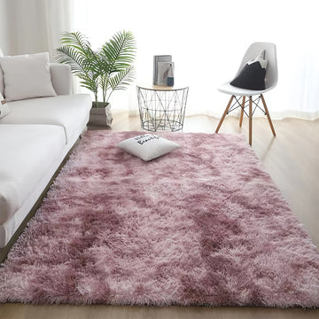 Alfombra de área de felpa antideslizante CozySoft - Alfombra rectangular de punto de fibra de poliéster hecha a máquina con barrera contra la humedad para dormitorio, sala de estar, pasillo - Ligera, lavable a mano - Ideal para decoración navideña, de Ha