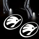 2/4pcs Luces LED de Bienvenida para Coche con Activación por Puerta - Sensores de Apertura Automática, Compatible con SKODA y la Mayoría de Vehículos, Sin Pilas Necesarias - Regalo Ideal para Cumpleaños, San Valentín, Día de la Madre/Padre, Halloween - D