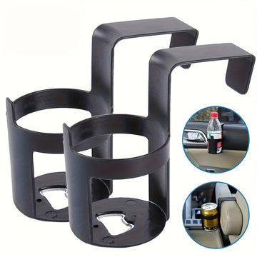 2/1 piezas, soporte para tazas de coche para asiento trasero, soporte para tazas de coche con gancho de ventana, soporte para almacenamiento de bebidas colgante, soporte para almacenamiento de botellas de agua de camión