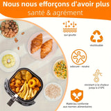 bandeja de silicona para hornear de 6,7 pulgadas (17 cm) - Superficie antiadherente, fácil de limpiar, ideal para Philips HD9252, HD9200, HD9255, bandeja de silicona para hornear, hornear, asar y microondas, bandeja de silicona fácil de limpiar