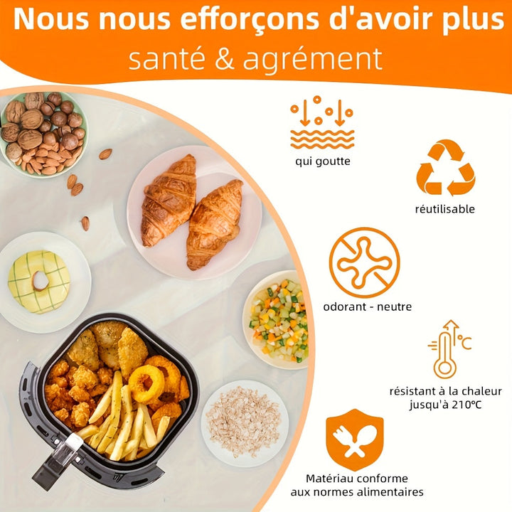 bandeja de silicona para hornear de 6,7 pulgadas (17 cm) - Superficie antiadherente, fácil de limpiar, ideal para Philips HD9252, HD9200, HD9255, bandeja de silicona para hornear, hornear, asar y microondas, bandeja de silicona fácil de limpiar