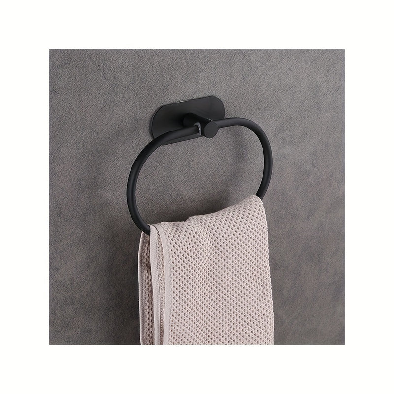 Anillo para Toalla Ovalado Sin Taladro, Decoración de Regalo de Navidad/Halloween