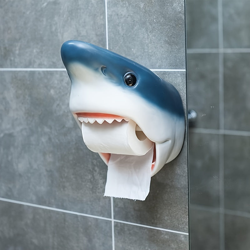 Soporte para Papel Higiénico de Resina con Forma de Animal Encantador - Impermeable, Accesorio de Baño Montado en la Pared para Decoración del Hogar