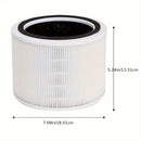 Filtro de Repuesto para Purificador de Aire Inteligente WiFi Levoit Core 200S - True HEPA H13, Filtración de 3 Etapas para una Mejora de la Calidad del Aire Interior, Blanco