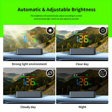 KWHUD Car HUD Head-up Display Universal para todos los modelos de automóviles, sin batería