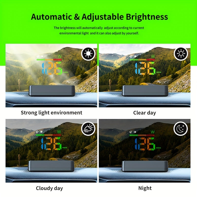 KWHUD Car HUD Head-up Display Universal para todos los modelos de automóviles, sin batería