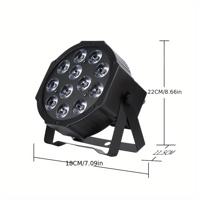 Luces de escenario LED, 4 en 1 RGBW DMX 512, Enchufe de EE. UU., Ideal para Navidad, Fiesta, Club, Boda y Actuación