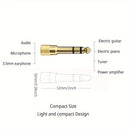 Adaptador de audio estéreo de 3.5 mm a 6.5 mm, hembra a macho, convertidor AUX, Eid Al-Adha Mubarak