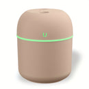 Humedificador portátil USB - Fabricante de niebla de escritorio ultra-quieto con aromaterapia inteligente, luz nocturna LED y pulverización nano para uso en casa, coche y oficina, ventilación de coche | Diseño elegante | Construcción de plástico, difusor