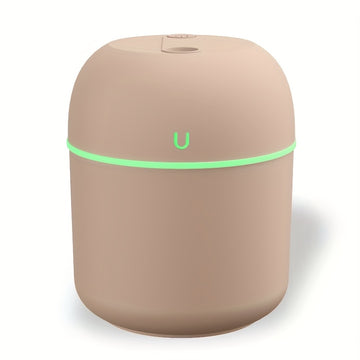 Humedificador portátil USB - Fabricante de niebla de escritorio ultra-quieto con aromaterapia inteligente, luz nocturna LED y pulverización nano para uso en casa, coche y oficina, ventilación de coche | Diseño elegante | Construcción de plástico, difusor